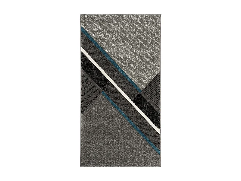 Tapis Gris/Bleu 79 X 152 cm - Chicago