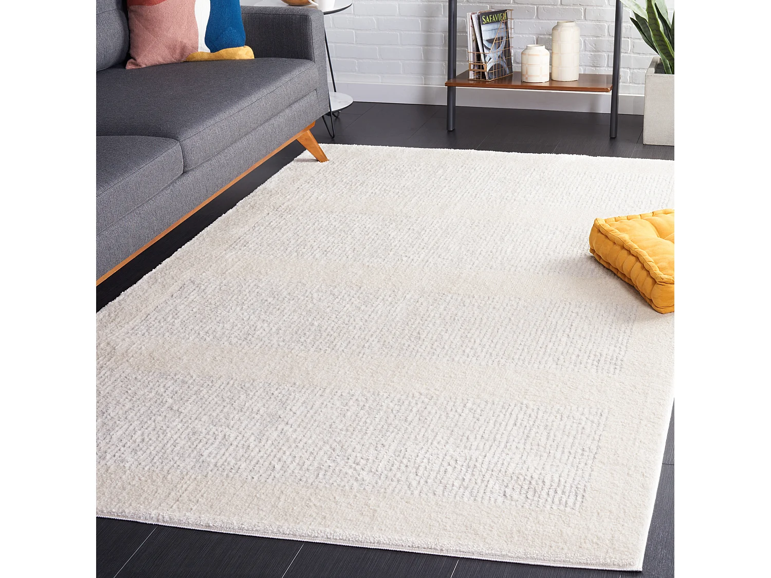 Tapis Ivoire/Gris 183 X 274 cm - Brezlyn
