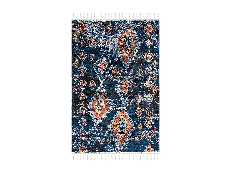 Tapis Bleu Marine/Multicolore 122 X 183 cm - June