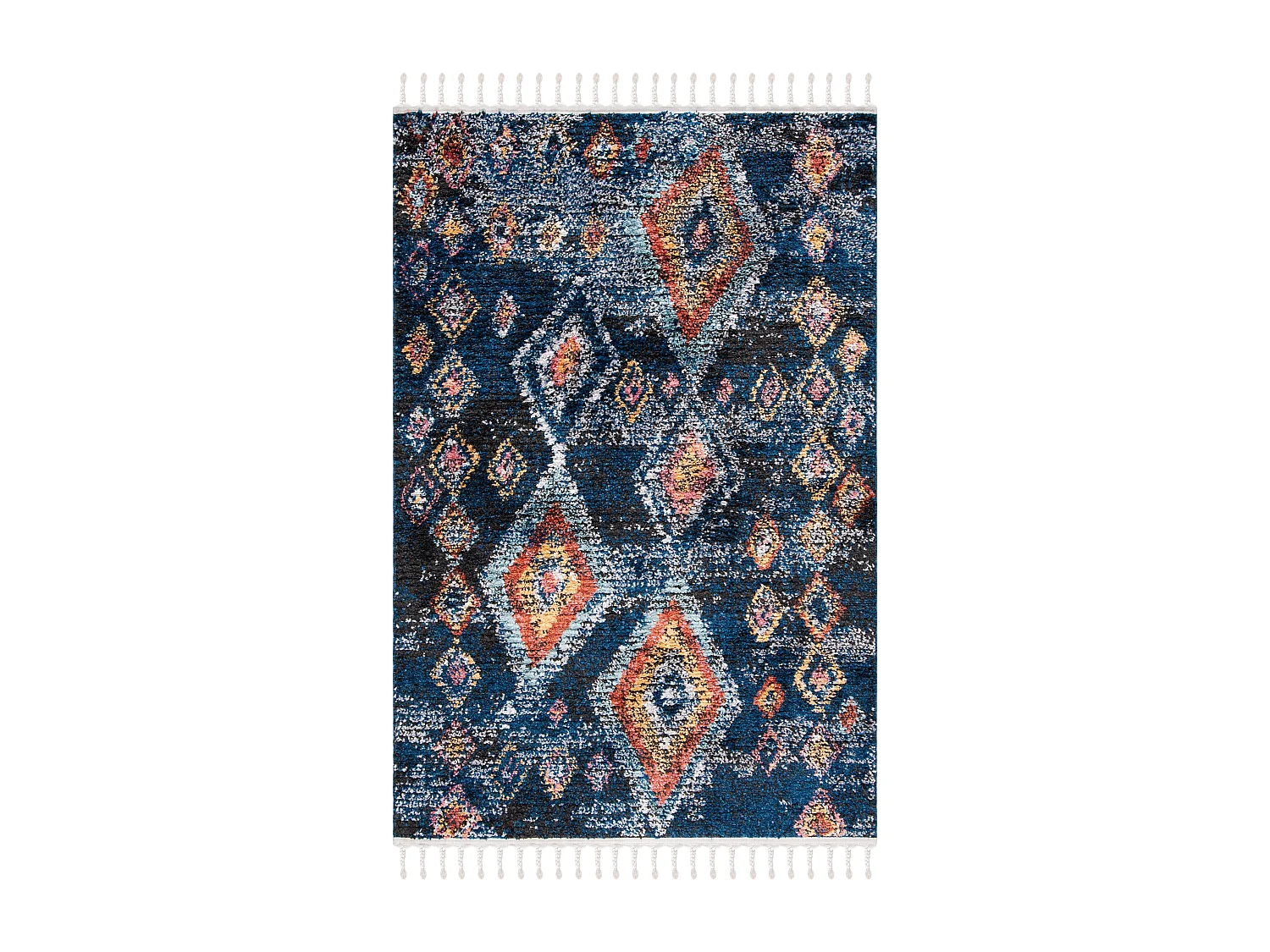 Tapis Bleu Marine/Multicolore 122 X 183 cm - June
