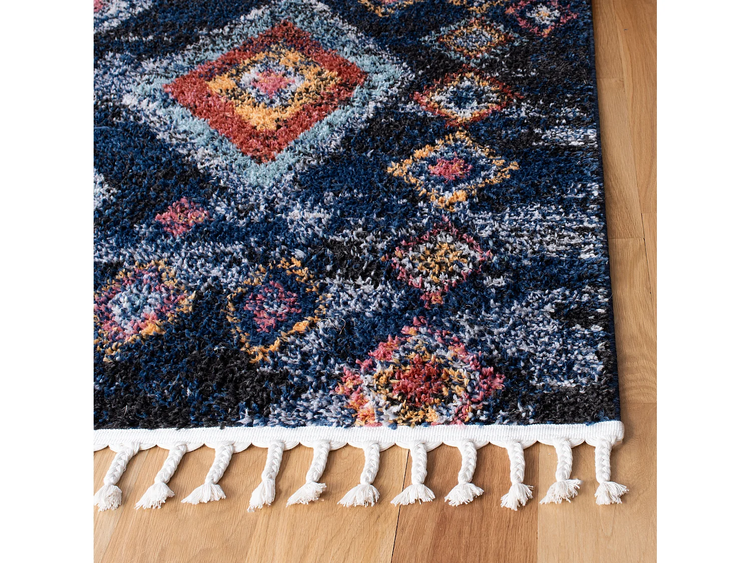 Tapis Bleu Marine/Multicolore 122 X 183 cm - June