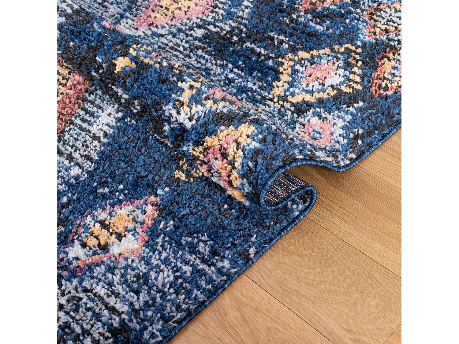 Tapis Bleu Marine/Multicolore 122 X 183 cm - June