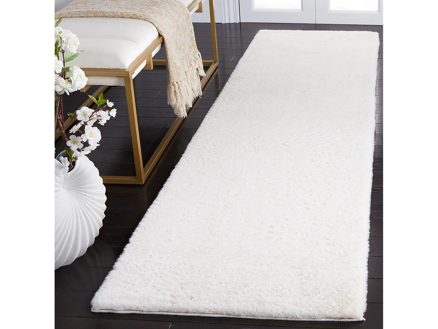 Tapis Blanc cassé 69 X 244 cm - Florian