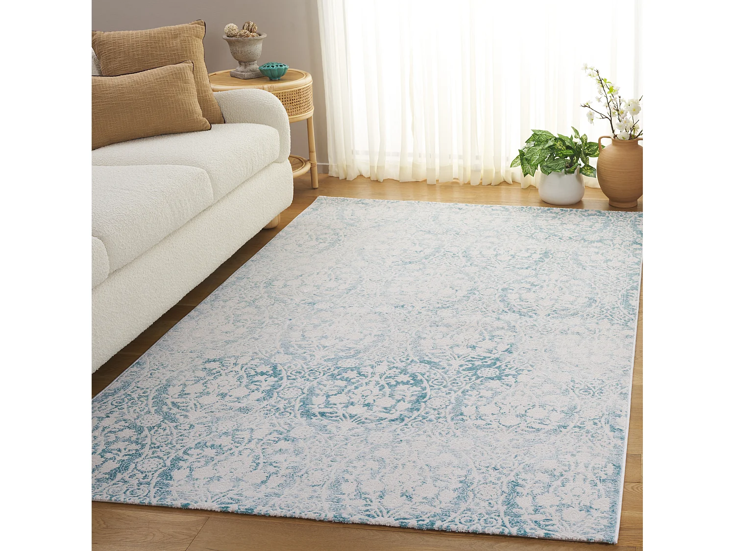 Tapis Bleu/Neutre 122 X 170 cm - Bettine