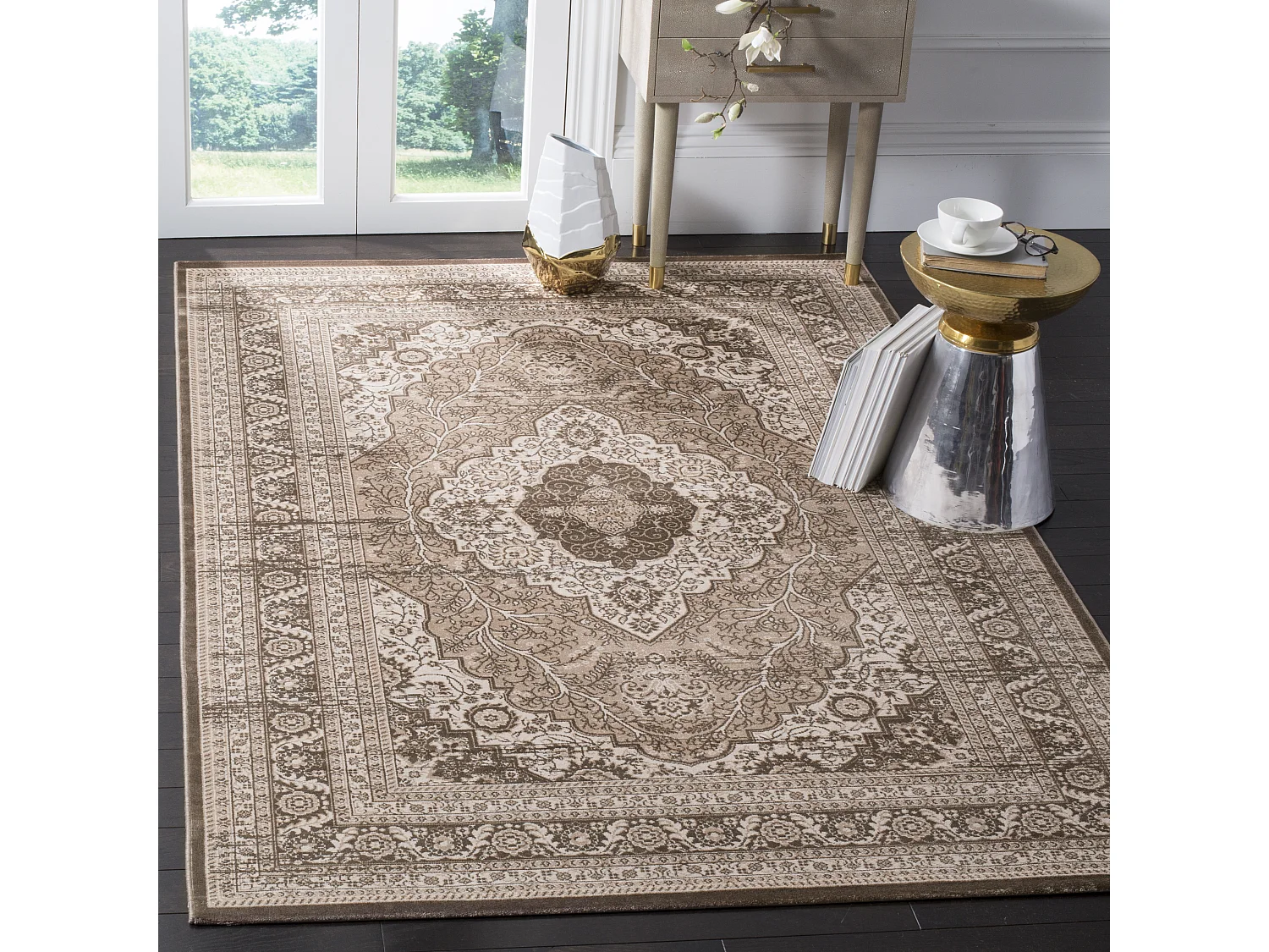 Tapis Neutre/Marron 155 X 229 cm - Etta