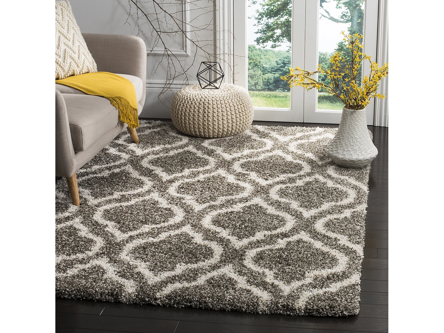 Tapis Gris/Neutre 122 X 183 cm - Mati