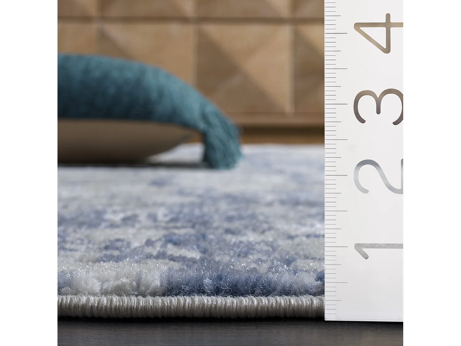Tapis Ivoire/Bleu 91 X 91 cm - Senata