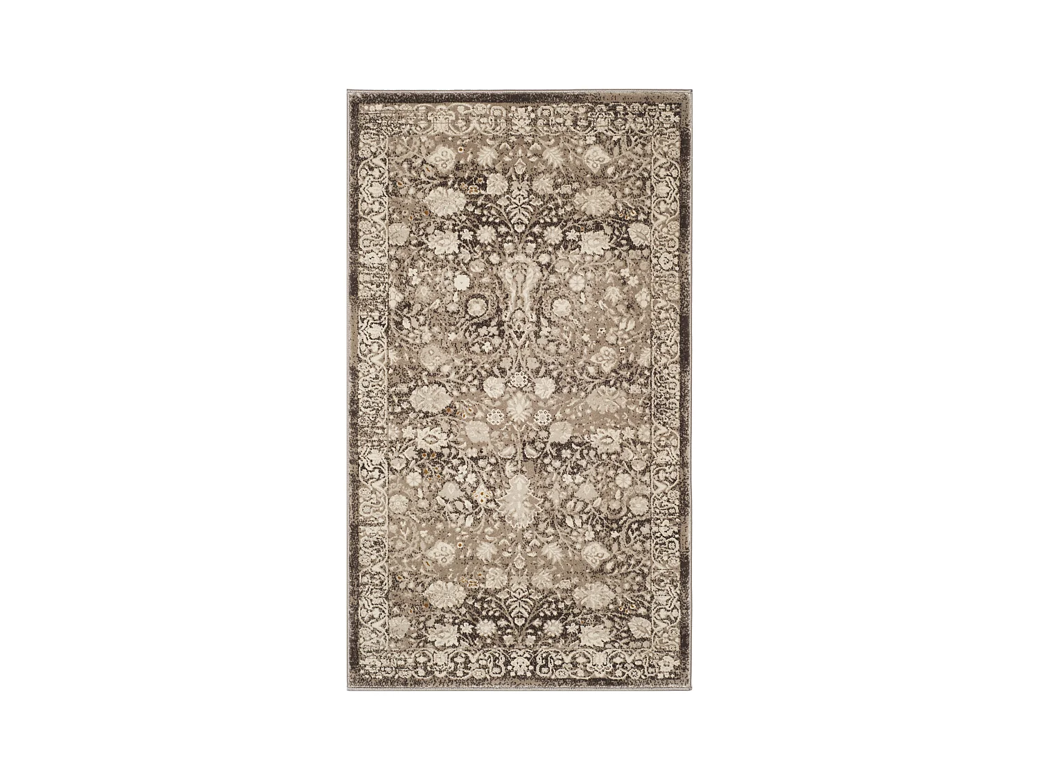 Tapis Marron/Neutre 122 X 183 cm - Braylen