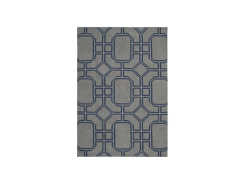 Tapis Gris/Bleu 91 X 152 cm - Bellina