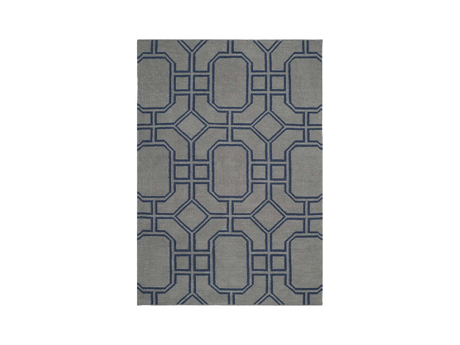 Tapis Gris/Bleu 91 X 152 cm - Bellina