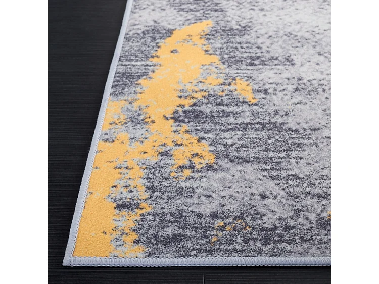 Tapis Gris/Or 244 X 305 cm - Unique