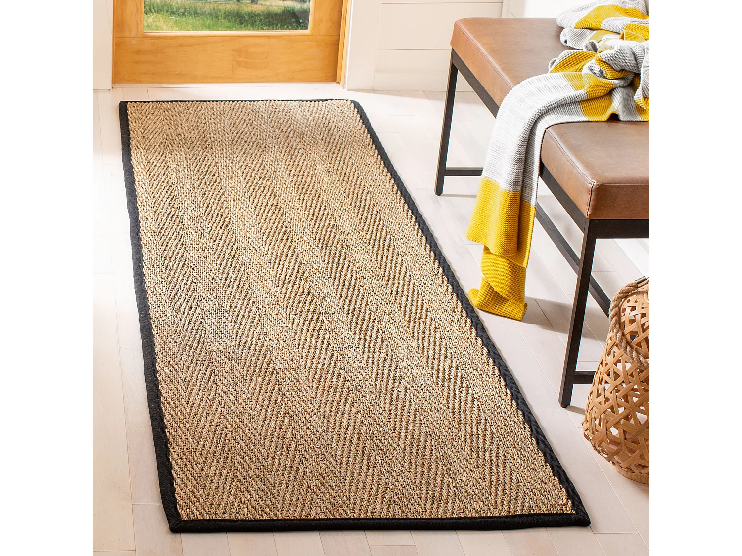 Tapis Naturel/Noir 76 X 122 cm - Winifred