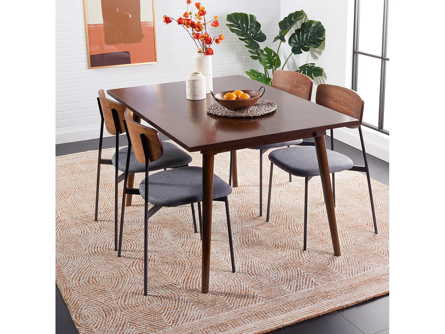 Tapis Ivoire/Rouille 244 X 305 cm - Alaska