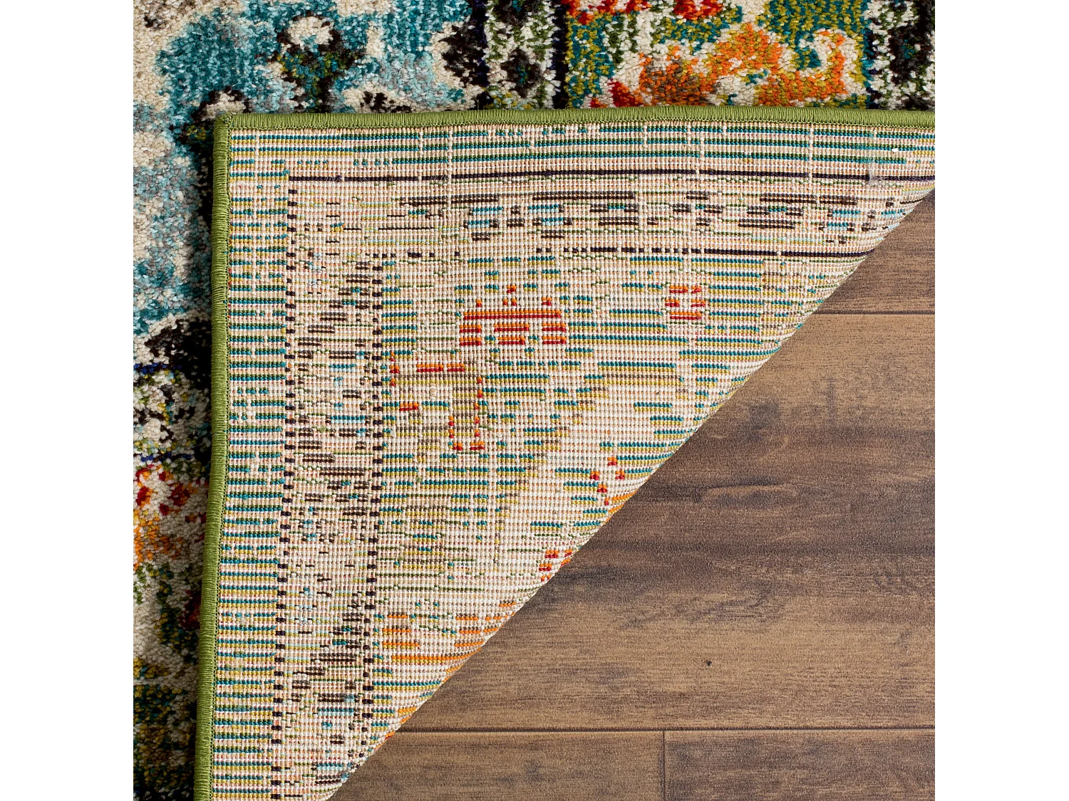 Tapis Vert forêt/Bleu clair 61 X 91 cm - Milà