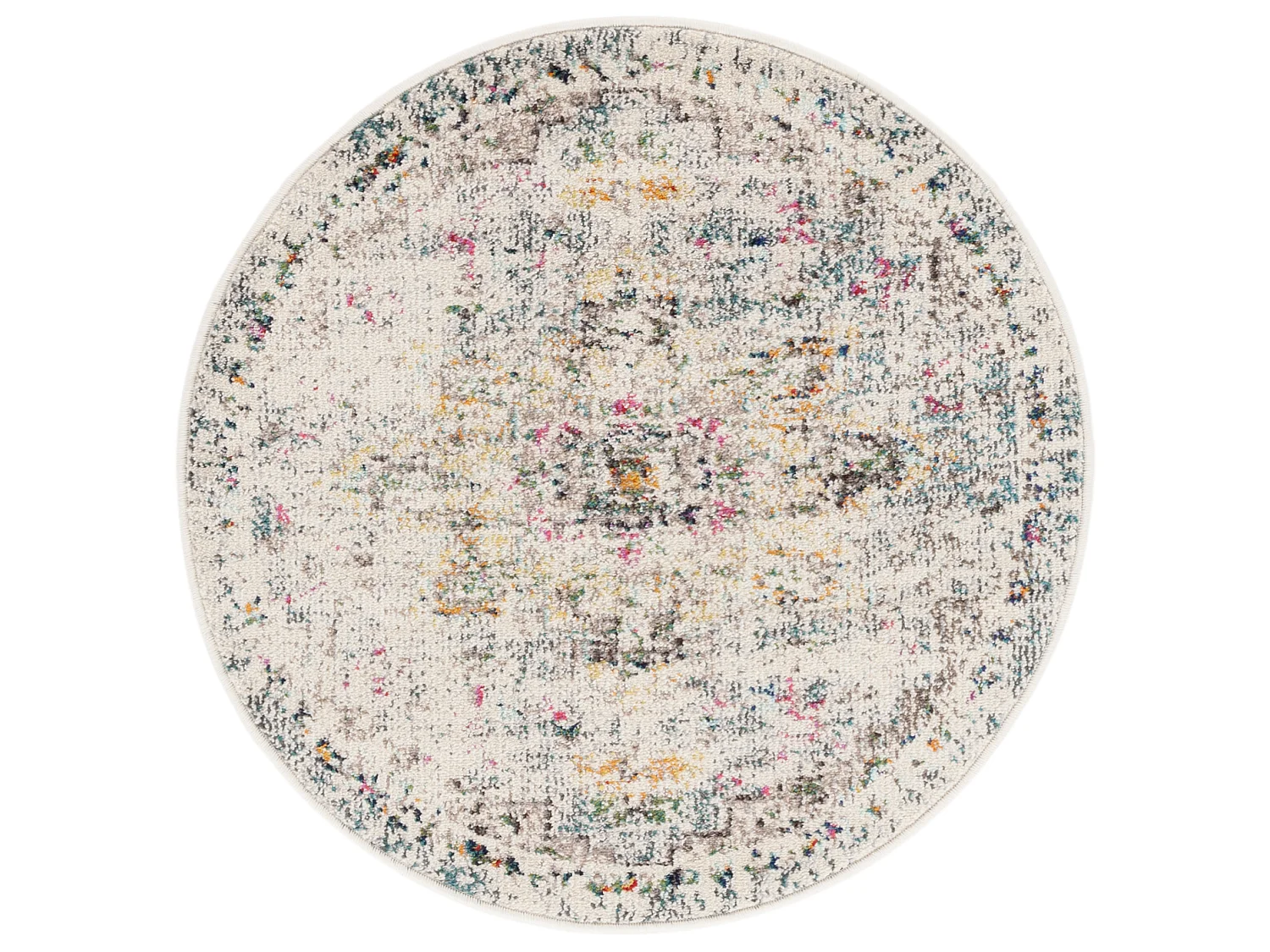 Tapis Gris/Or 122 X 122 cm - Malaya