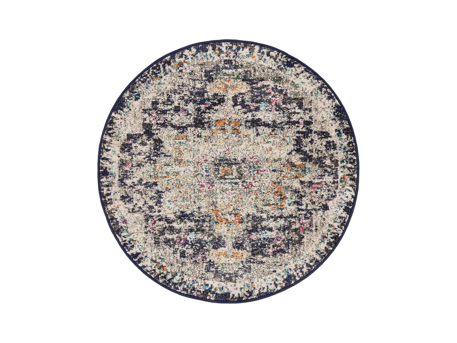 Tapis Noir/Or 122 X 122 cm - Malaya