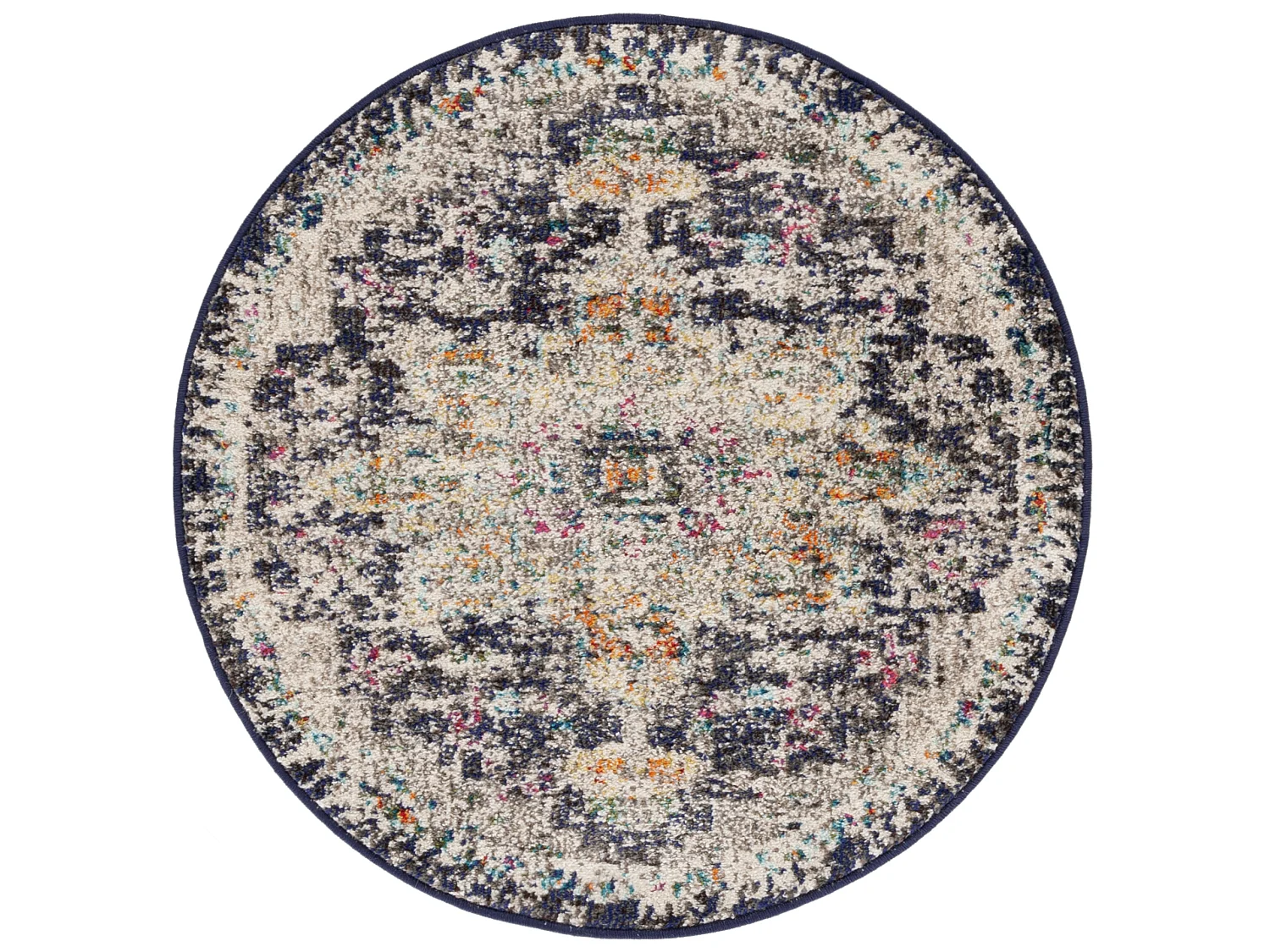 Tapis Noir/Or 122 X 122 cm - Malaya