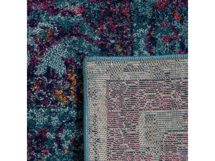 Tapis Bleu/Multicolore 91 X 152 cm - Melusine