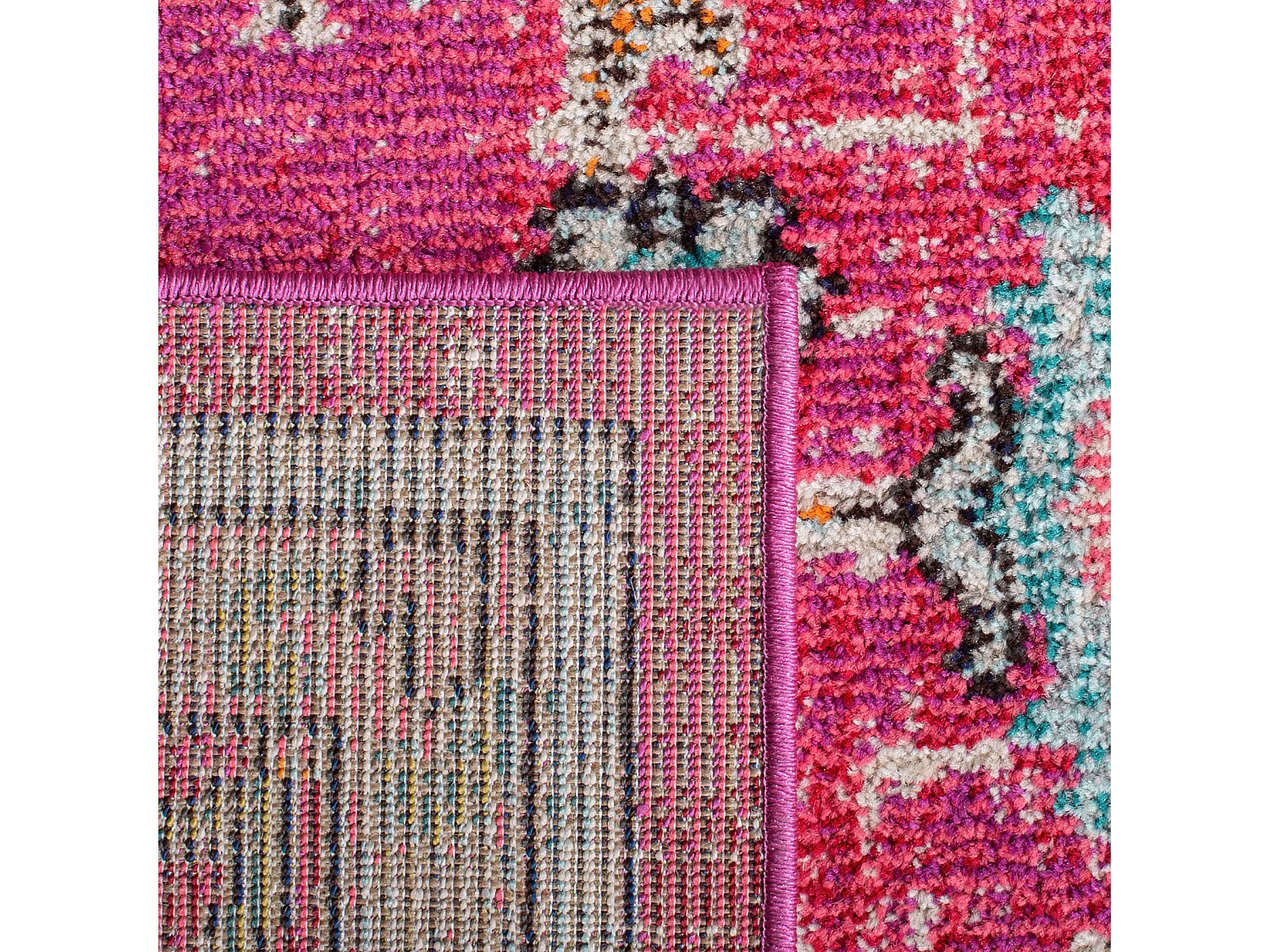 Tapis Fuchsia/Bleu 91 X 152 cm - Malaya