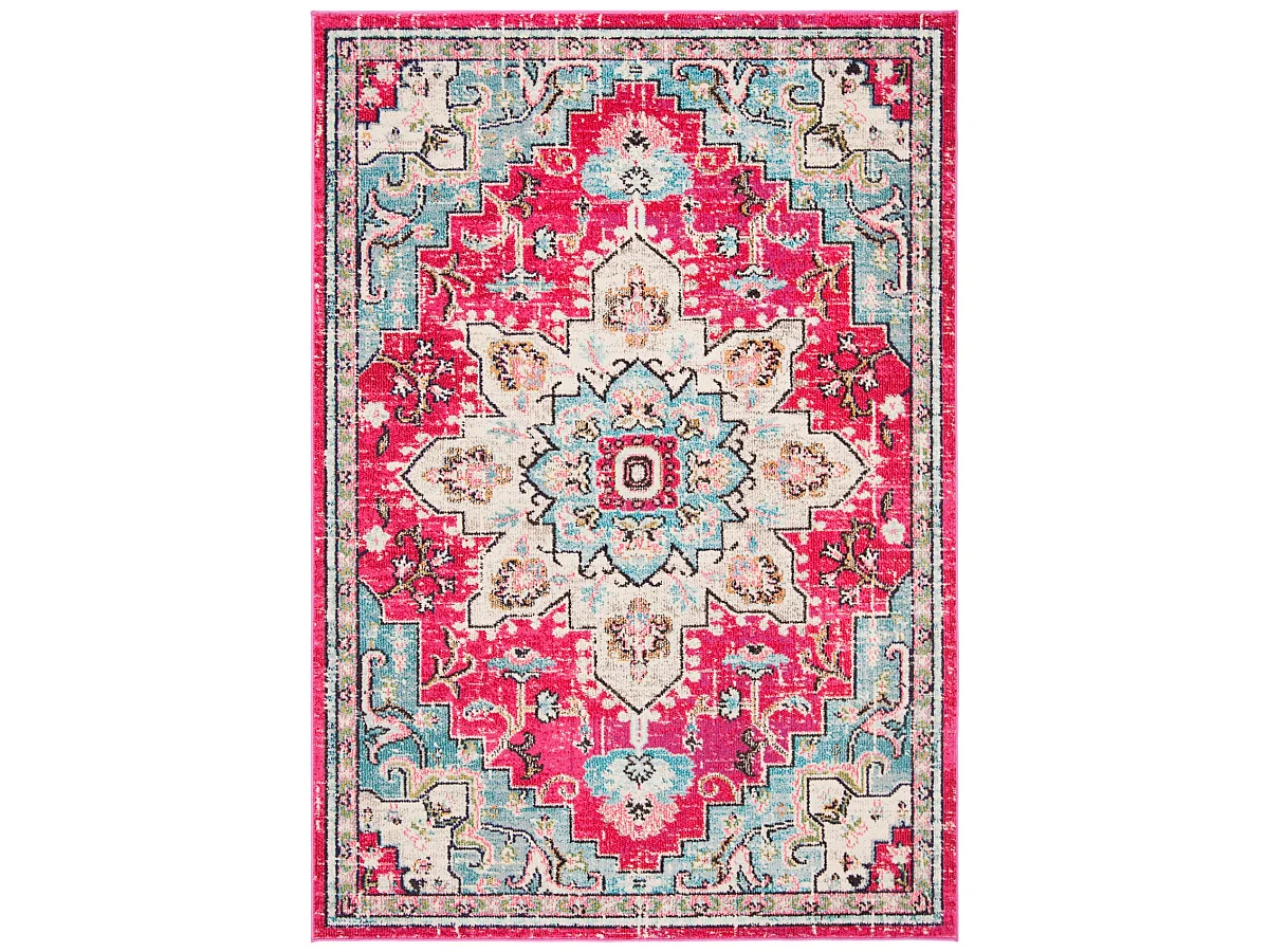Tapis Fuchsia/Bleu 91 X 152 cm - Malaya