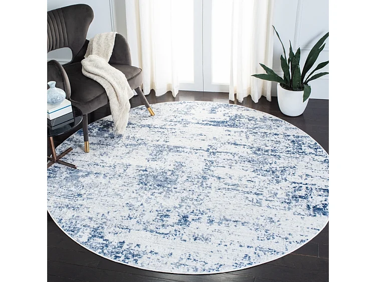 Tapis Ivoire/Marine 91 X 91 cm - Senata