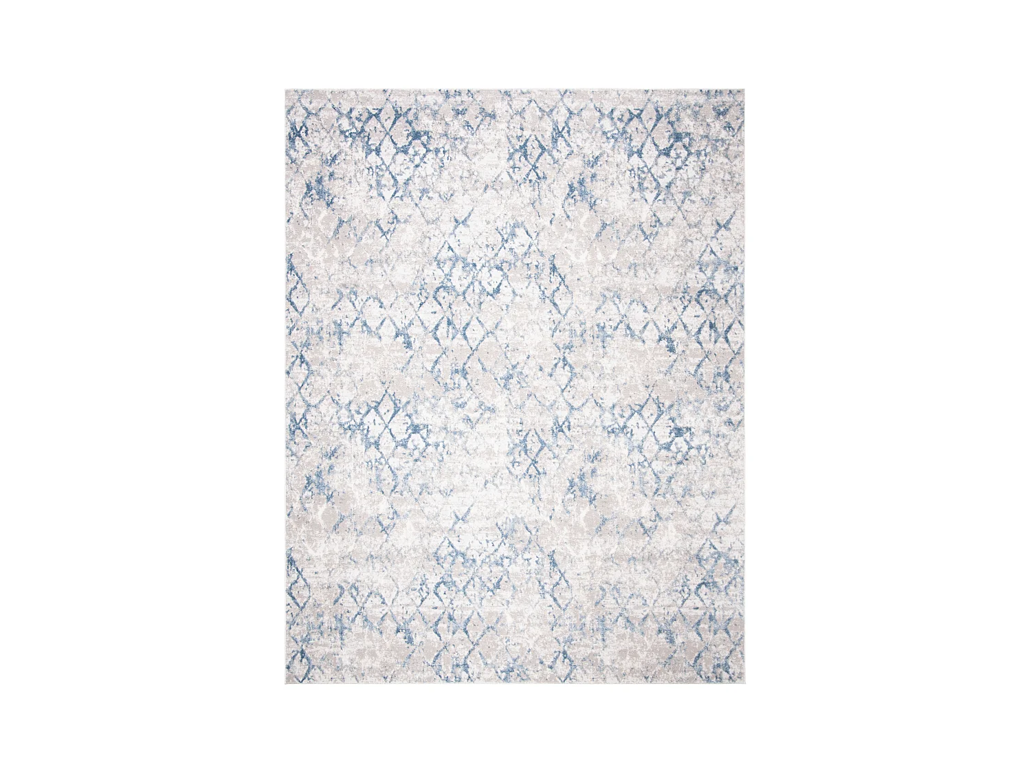 Tapis Gris clair/Bleu 236 x 305 cm - Léa