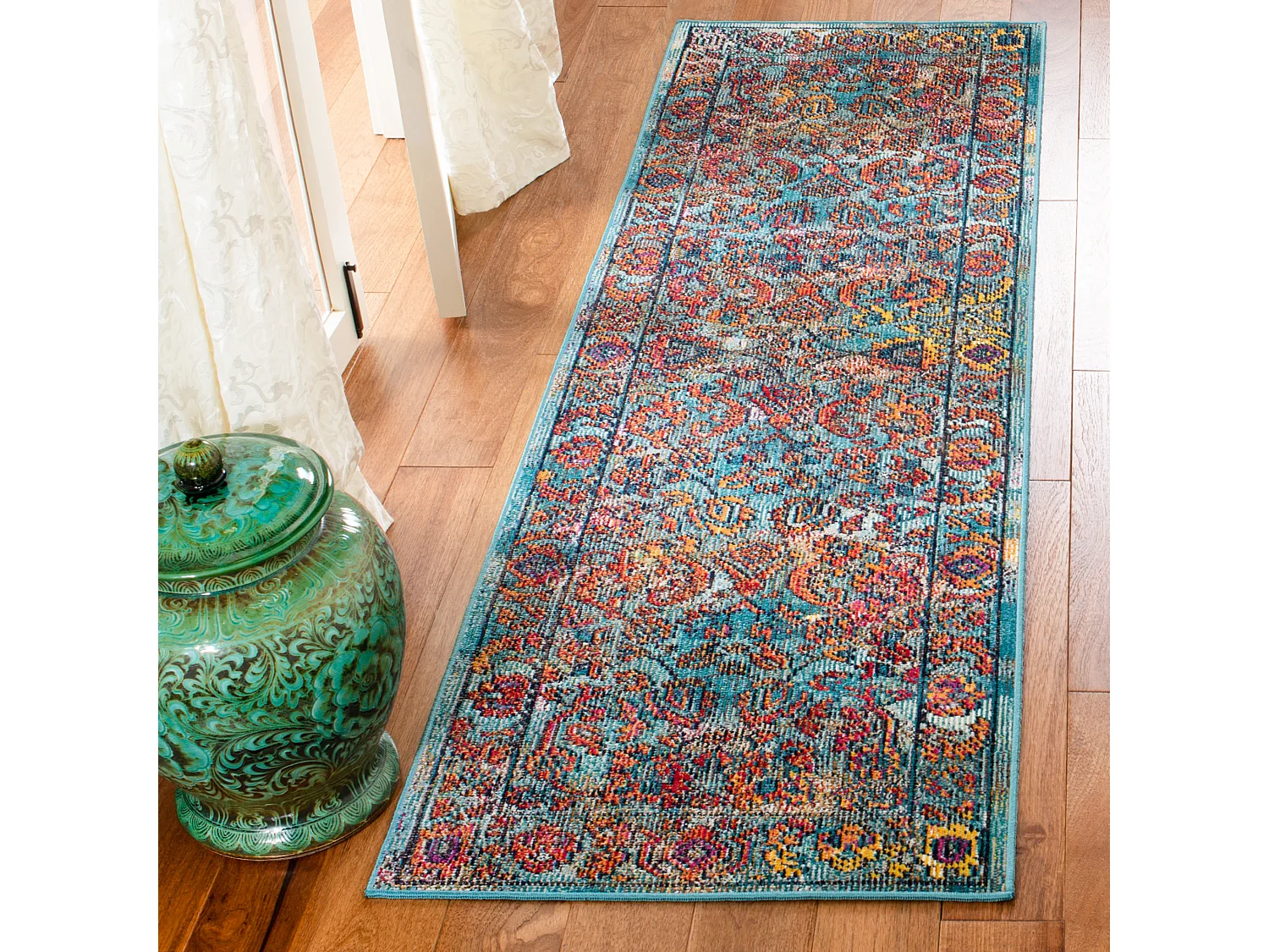 Tapis Bleu/Organge 66 X 213 cm - Donna