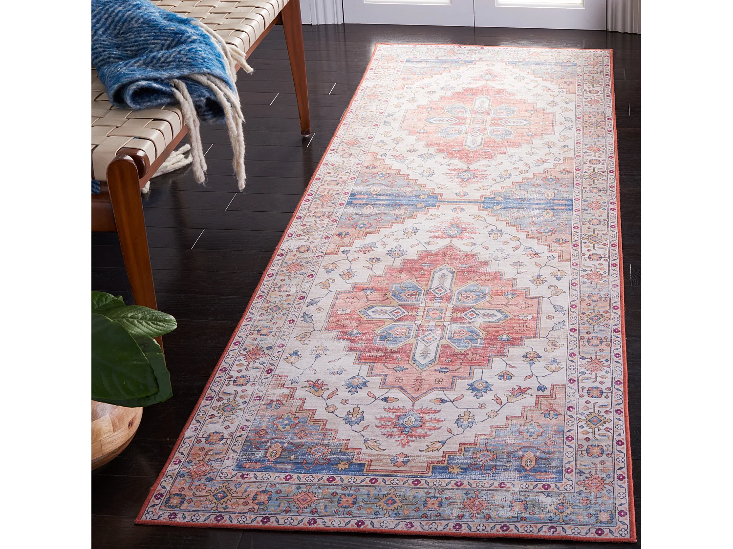 Tapis Beige/Bleu 76 X 244 cm - Tripp
