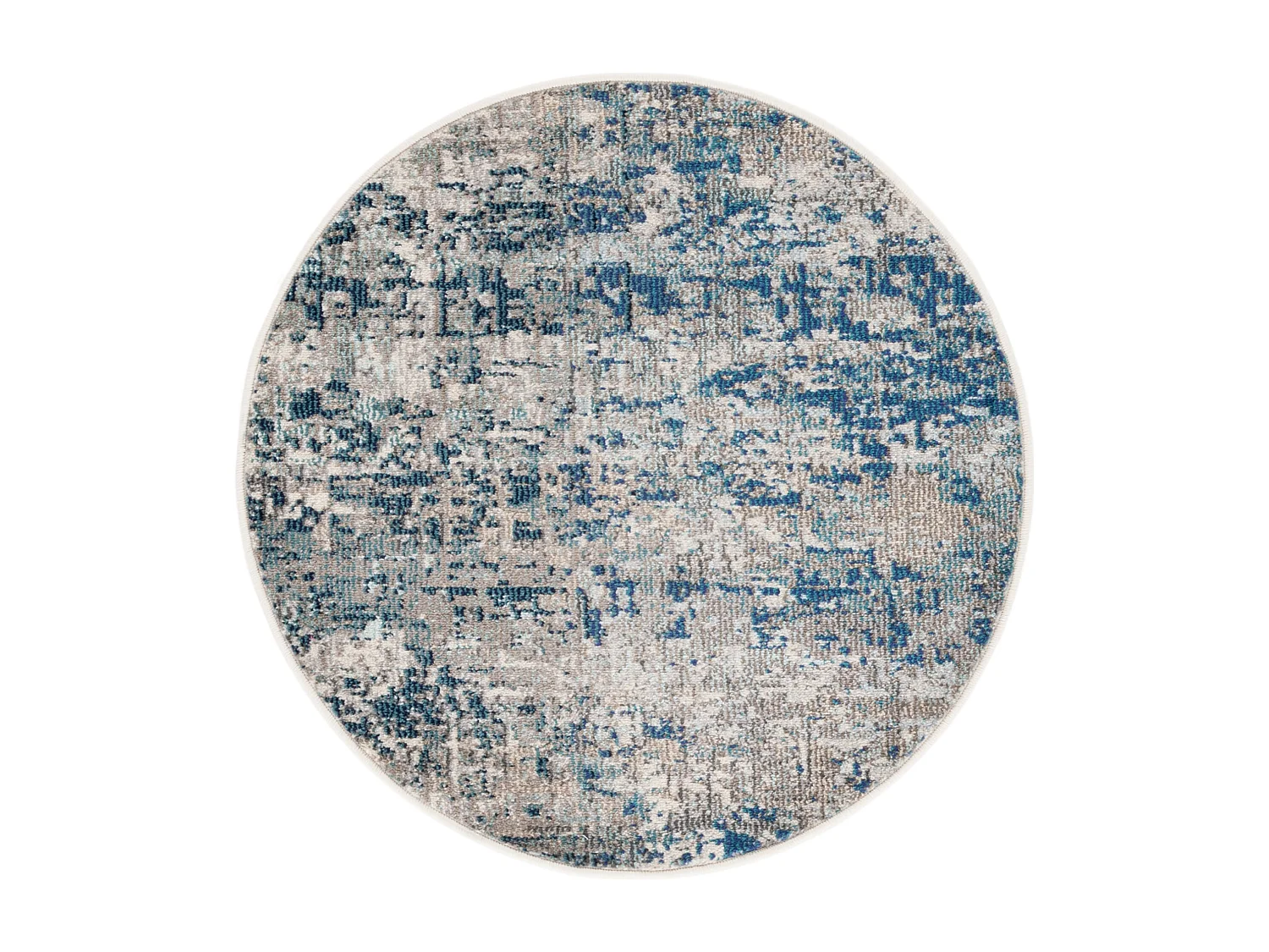 Tapis Gris/Bleu 122 X 122 cm - Manjor