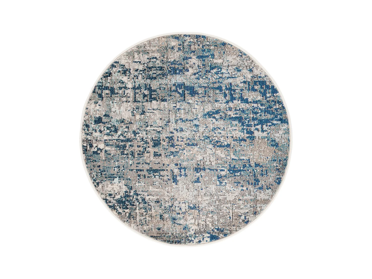 Tapis Gris/Bleu 122 X 122 cm - Manjor