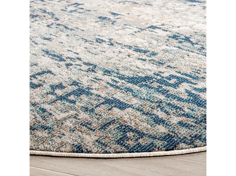 Tapis Gris/Bleu 122 X 122 cm - Manjor