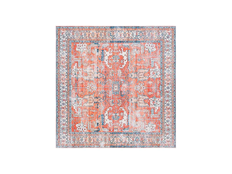 Tapis Rouille/Aqua 183 X 183 cm - Addilyn
