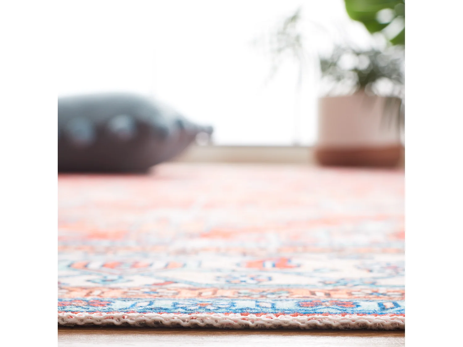 Tapis Rouille/Aqua 183 X 183 cm - Addilyn