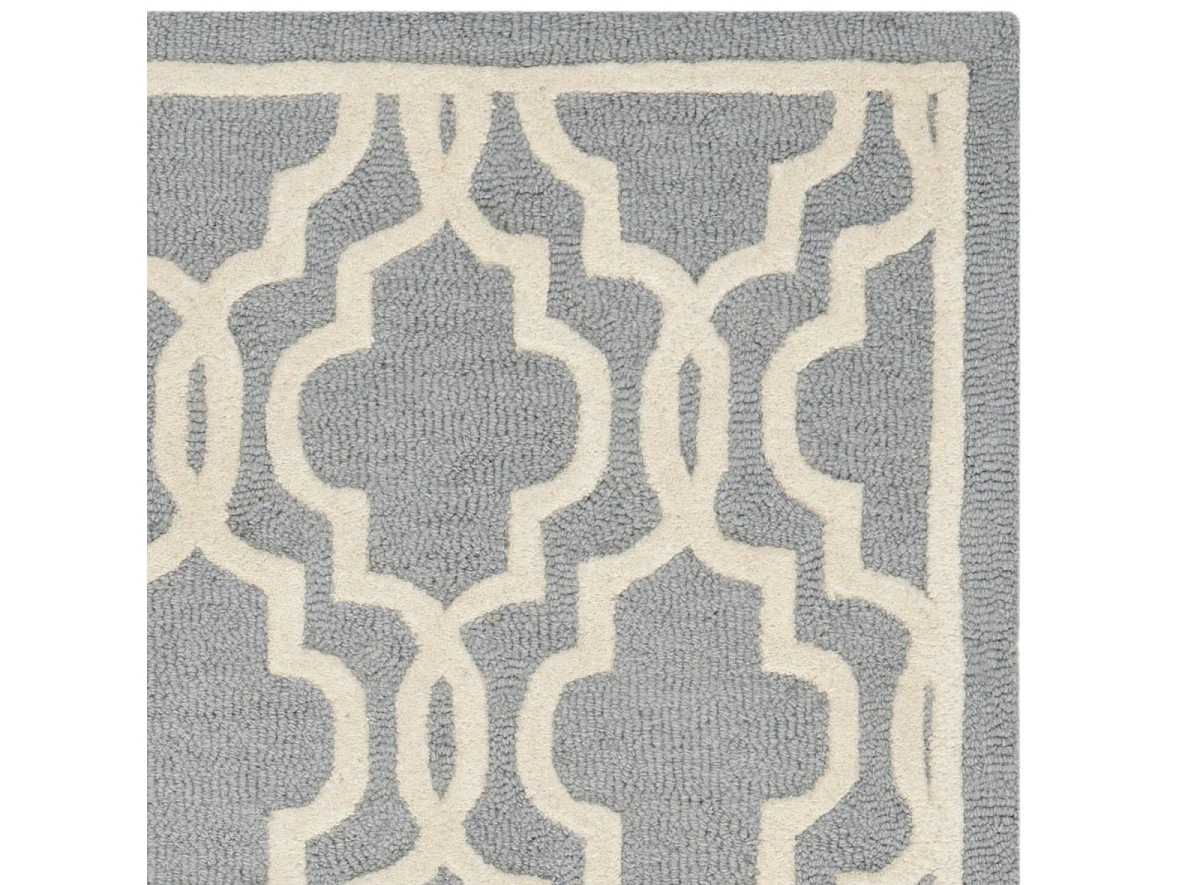 Tapis Argent/Ivoire 152 x 244 cm - Elle