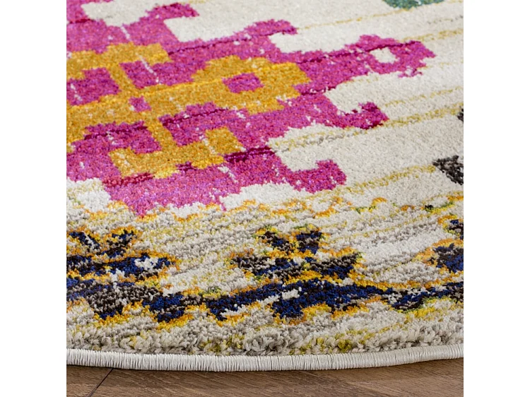 Tapis Ivoire/Multicolore 122 X 122 cm - Lunya