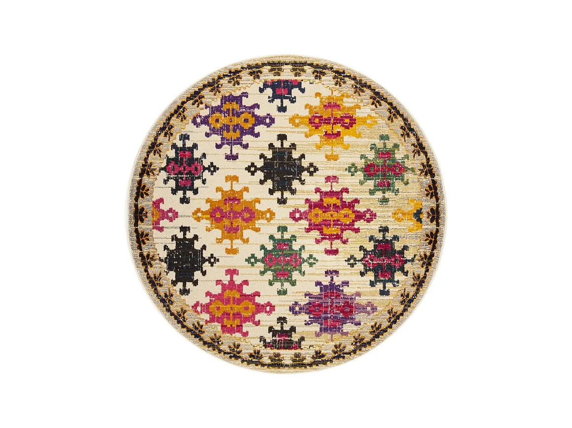 Tapis Ivoire/Multicolore 122 X 122 cm - Lunya
