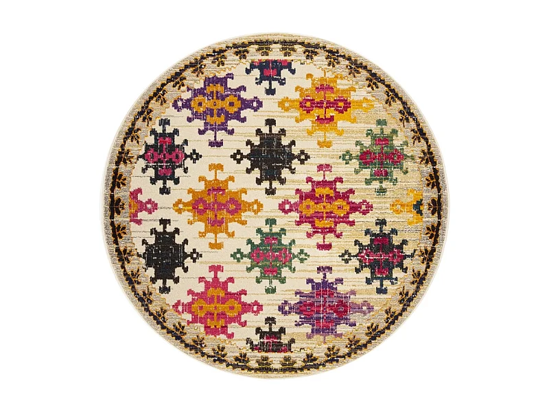 Tapis Ivoire/Multicolore 122 X 122 cm - Lunya