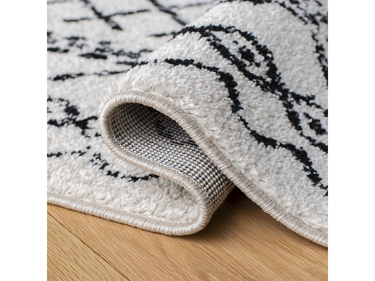 Tapis Neutre/Noir 91 X 152 cm - Jennifer