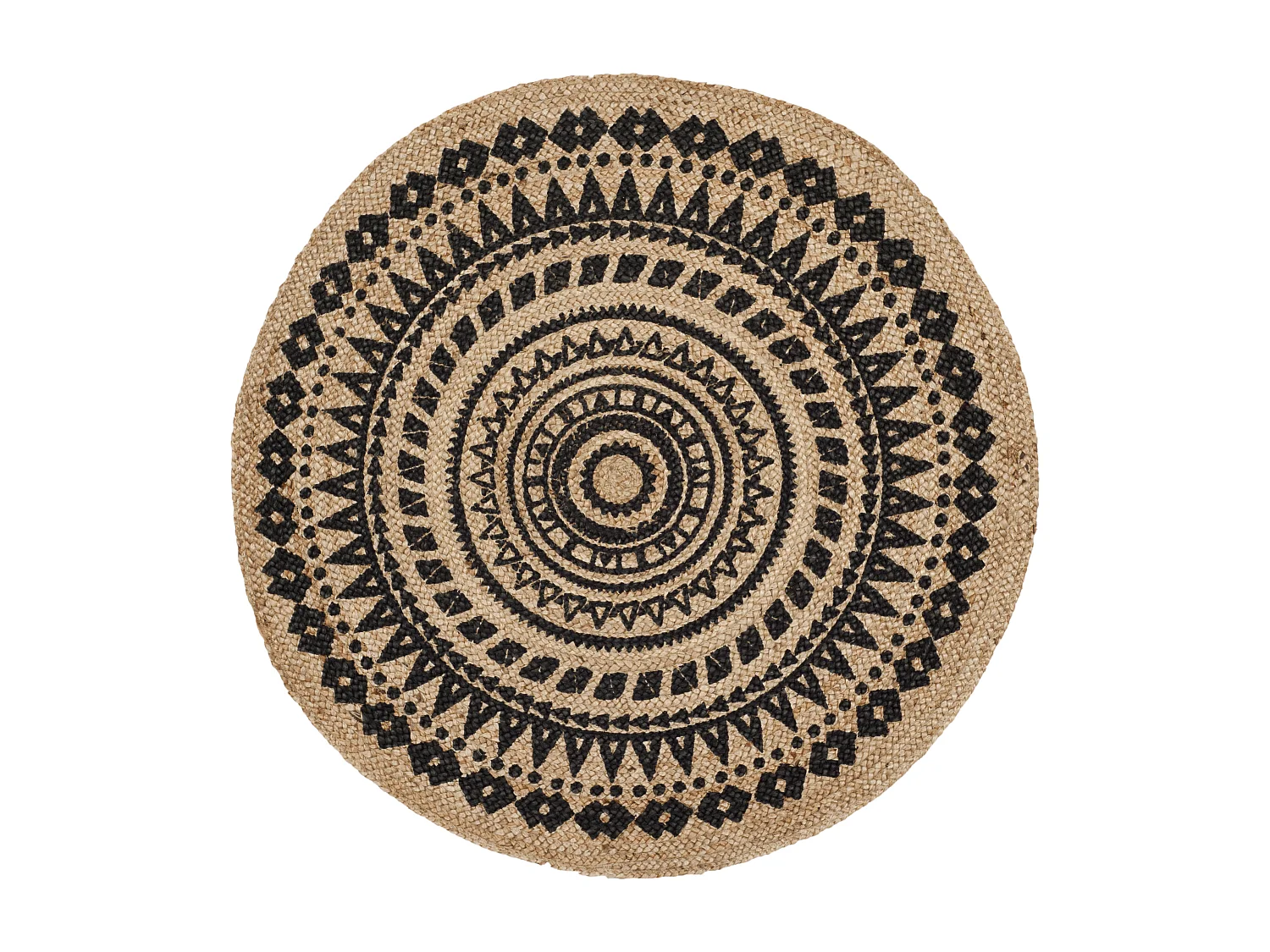 Tapis Noir/Naturel 183 X 183 cm - Houda