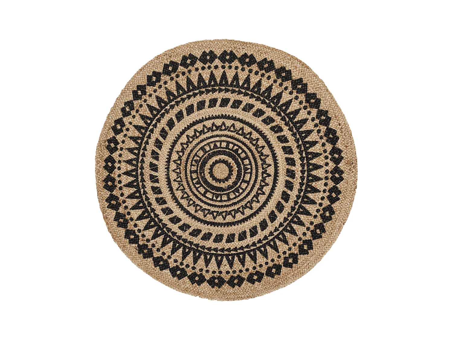 Tapis Noir/Naturel 183 X 183 cm - Houda