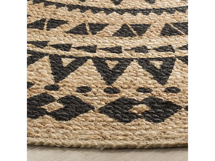 Tapis Noir/Naturel 183 X 183 cm - Houda