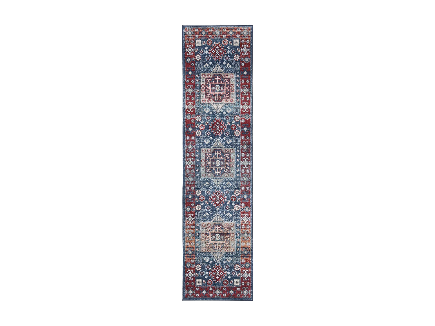 Tapis Rouge/Bleu 61 X 244 cm - Kathryn