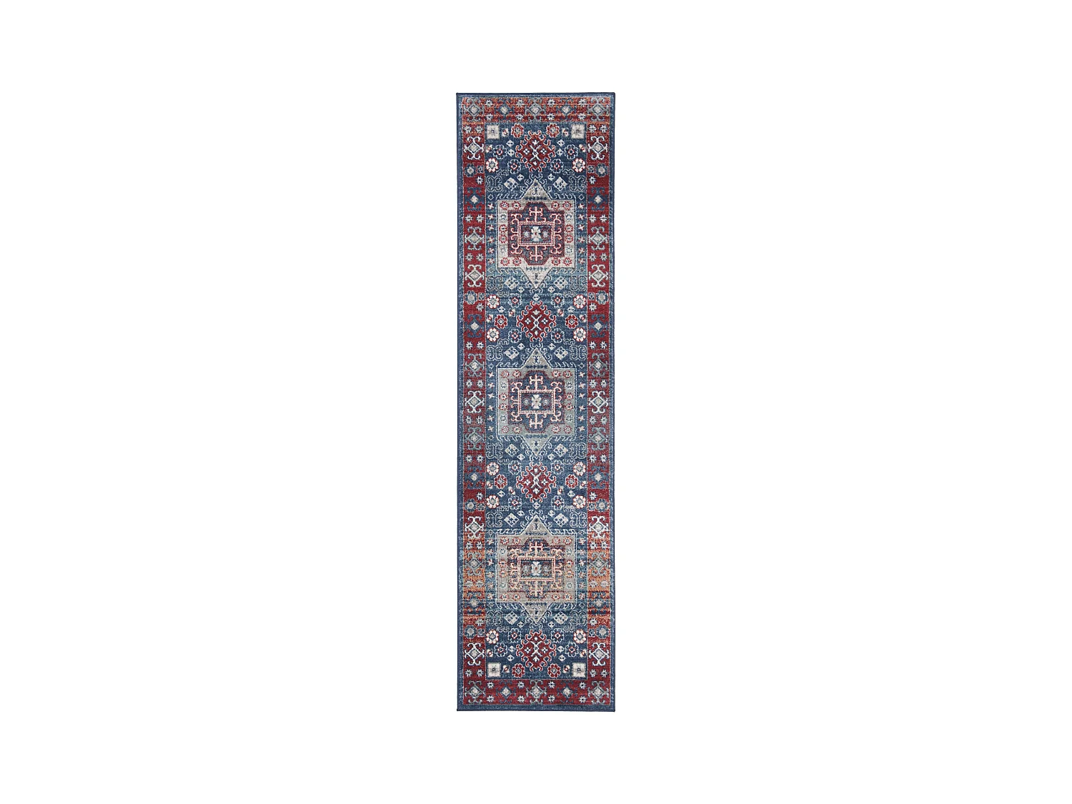 Tapis Rouge/Bleu 61 X 244 cm - Kathryn