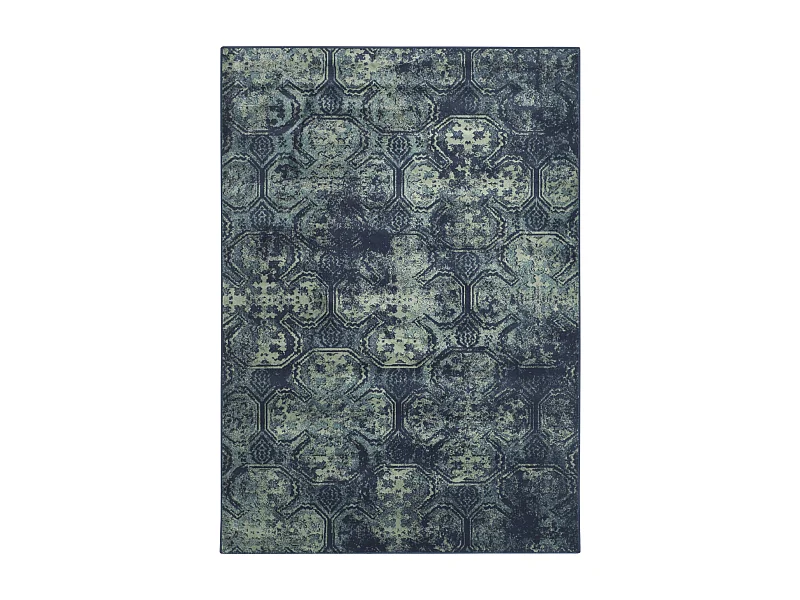Tapis Bleu Marine/Multicolore 99 X 170 cm - Rashida