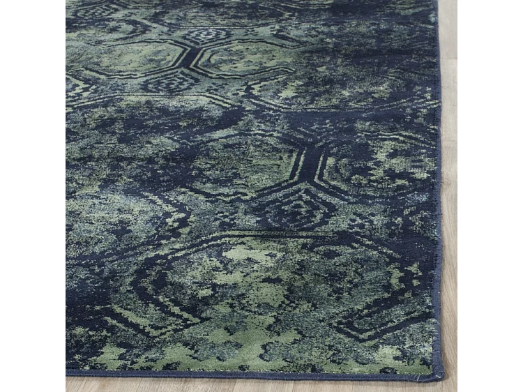 Tapis Bleu Marine/Multicolore 99 X 170 cm - Rashida