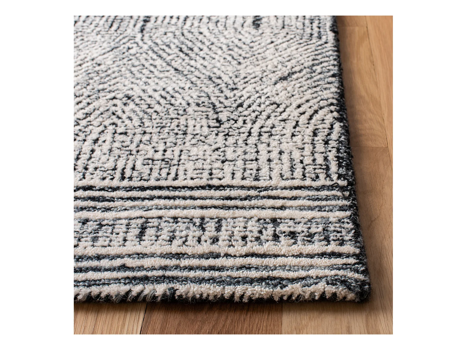 Tapis Ivoire/Fusain 122 X 183 cm - Alaska