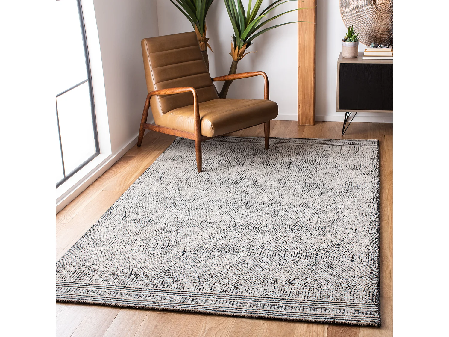 Tapis Ivoire/Fusain 122 X 183 cm - Alaska