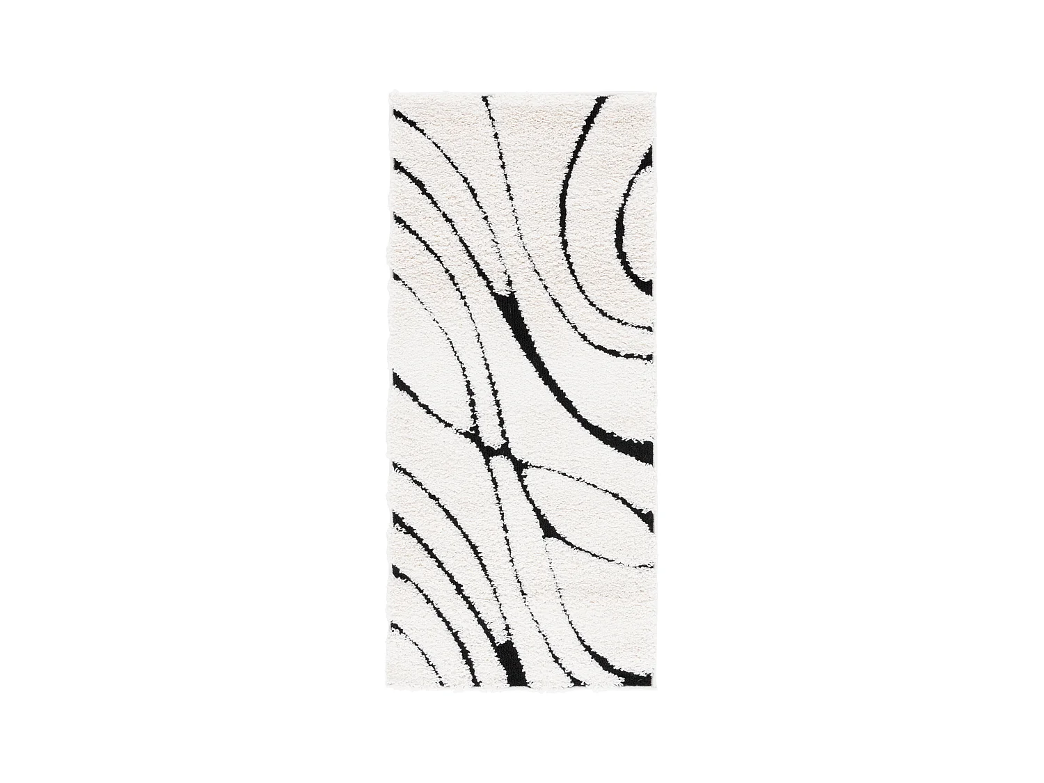 Tapis Ivoire/Noir 69 X 152 cm - Naples