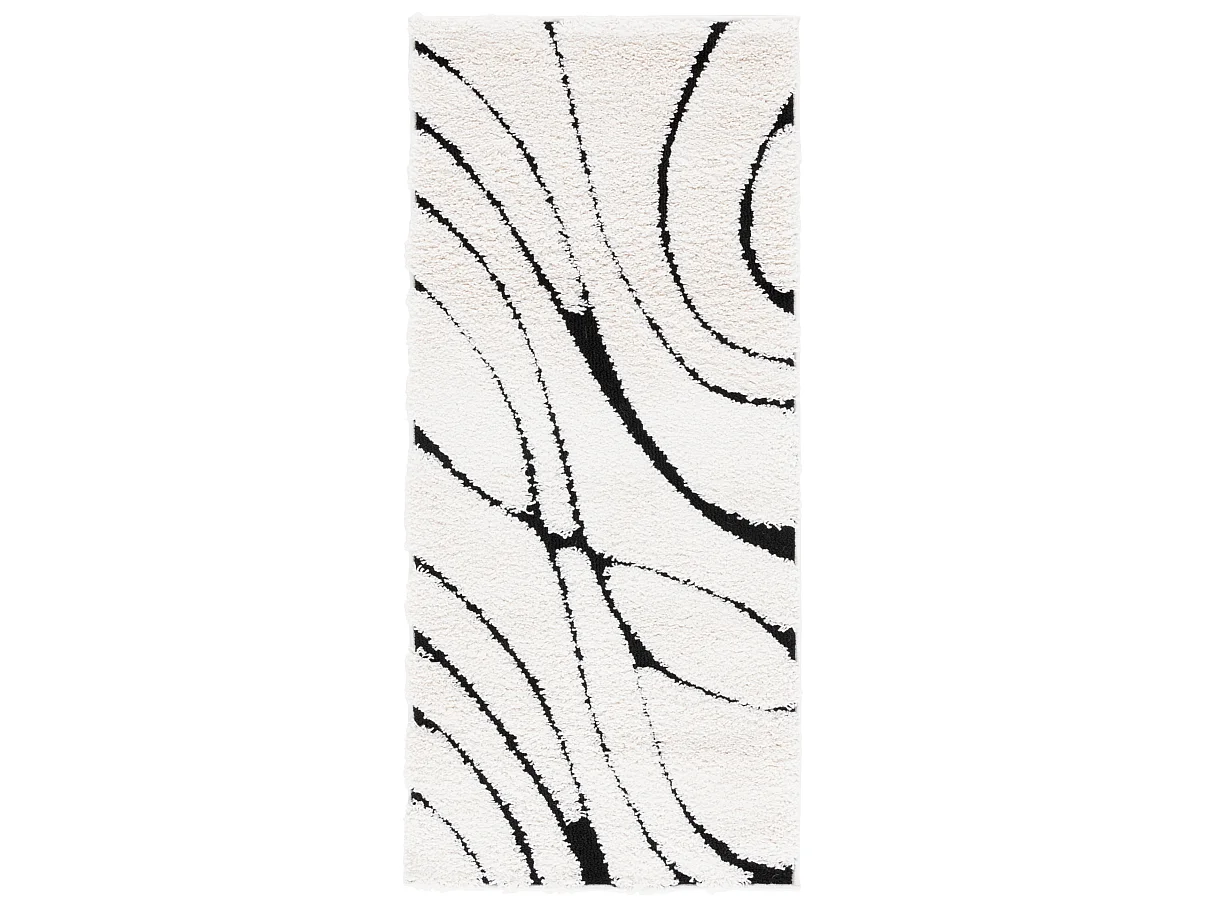 Tapis Ivoire/Noir 69 X 152 cm - Naples