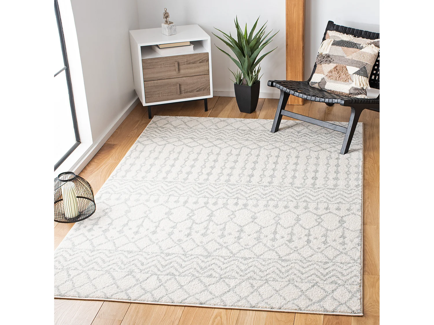 Tapis Blanc 122 X 183 cm - Cecilia